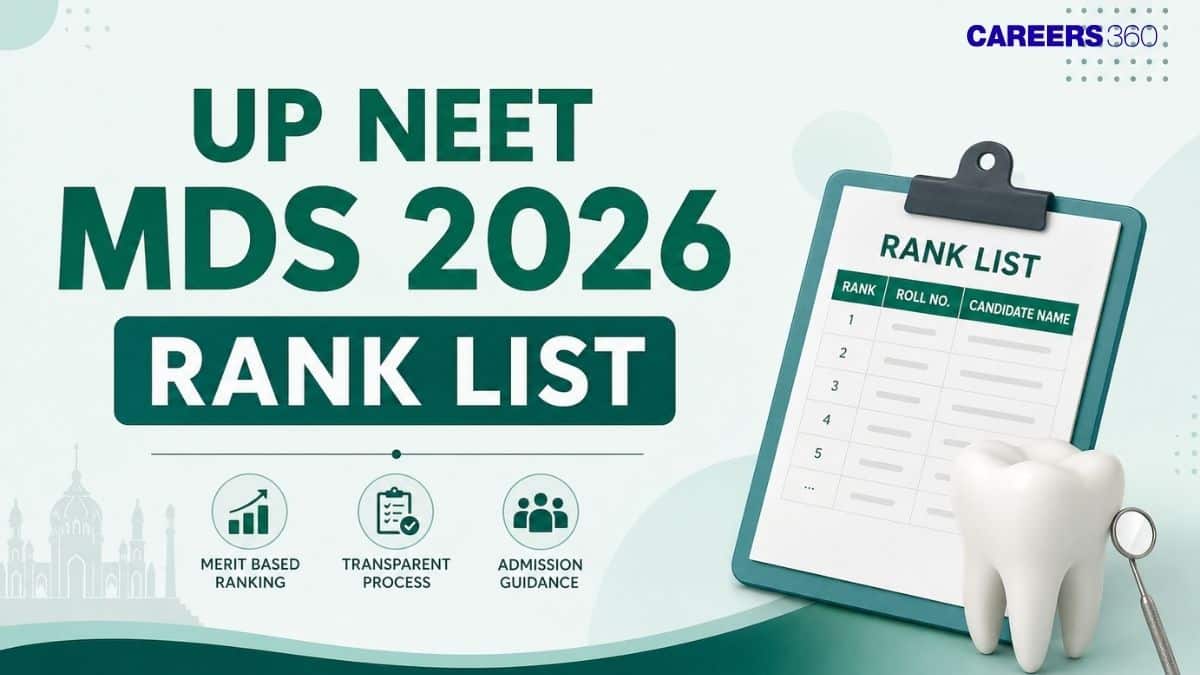 UP NEET MDS 2026 Rank List (August 27): Merit List PDF Download Link